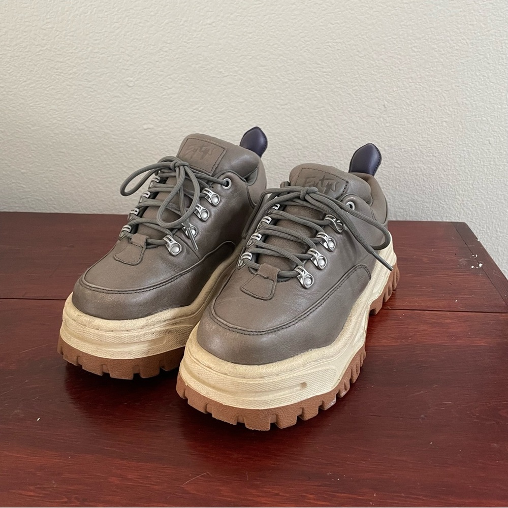 Eyty’s Angel Sneakers in Dark Grey Leather size 7.5